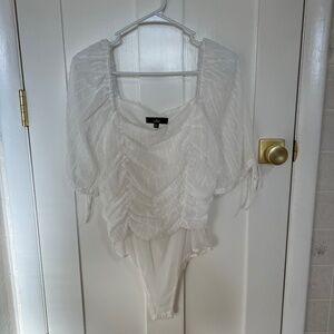 White Lulus bodysuit